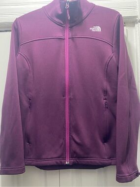 The North Face Plum Purple Agave Full Zip Fleece Jacket Women’s Medium